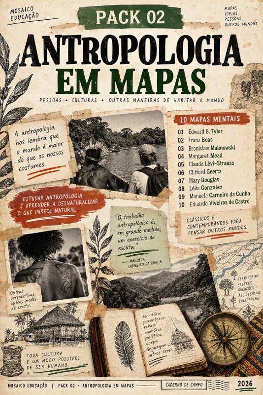 Capa do material Antropologia em Mapas