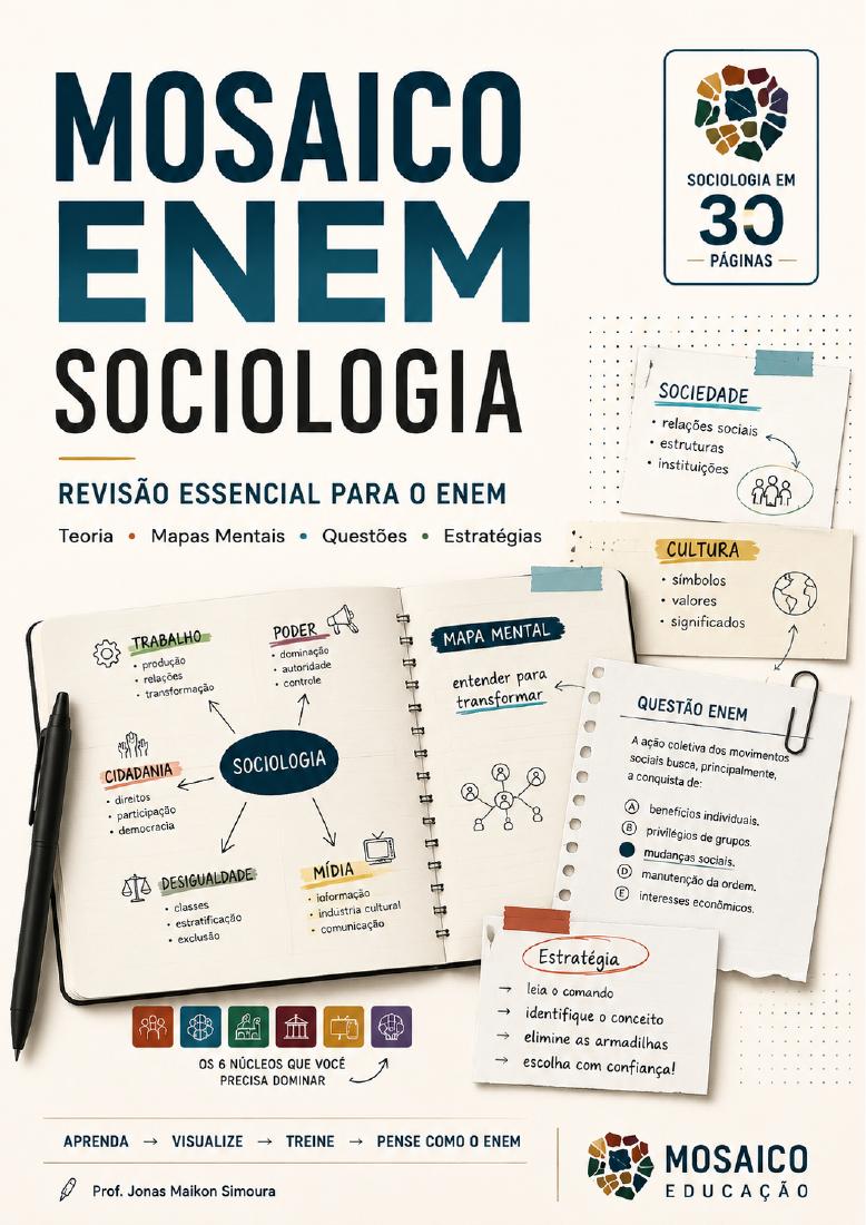 Capa de Sociologia para o ENEM