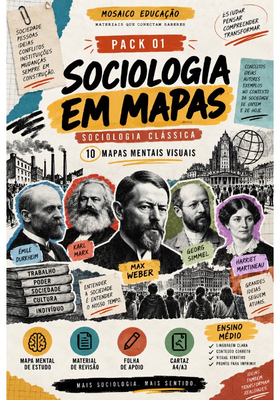 Capa de Sociologia em Mapas