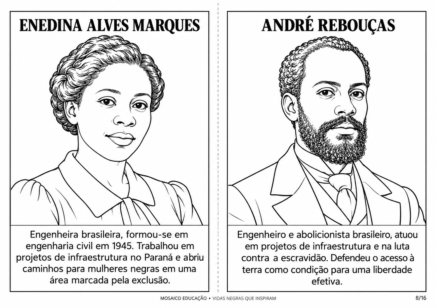 Enedina Alves Marques e André Rebouças